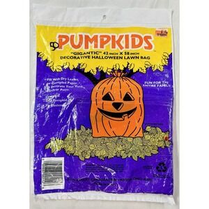 *BRAND NEW* Vintage 1994 Pumpkids Halloween Lawn Leaf Bag Jack-o-Lantern Pumpkin